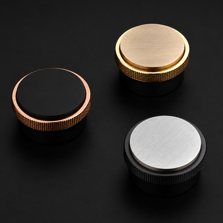 Era designer cabinet knob from the Atcraft Aura Collection