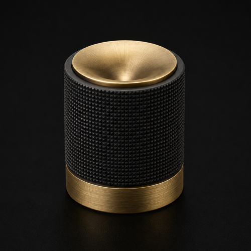 Drop designer cabinet knob handle from the Atcraft Aura Collection