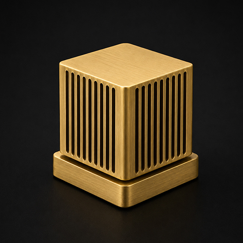 Scura designer cabinet knob handle from the Atcraft Aura Collection