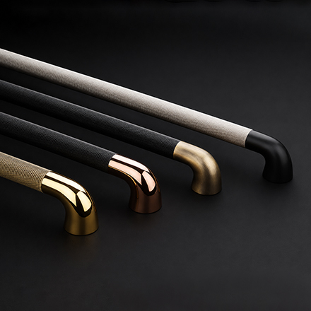 Cone designer door pull handle from the Atcraft Aura Collection