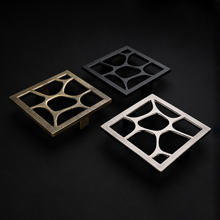Doron designer door pull handle from the Atcraft Aura Collection