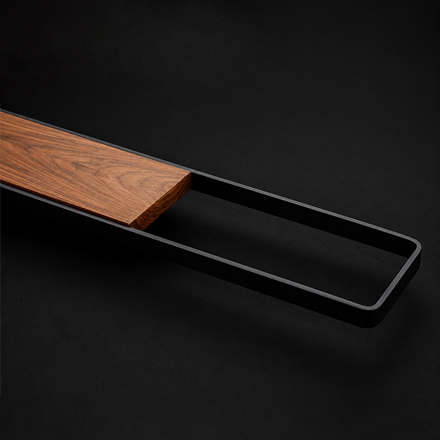 S-Frame designer door pull handle from the Atcraft Aura Collection