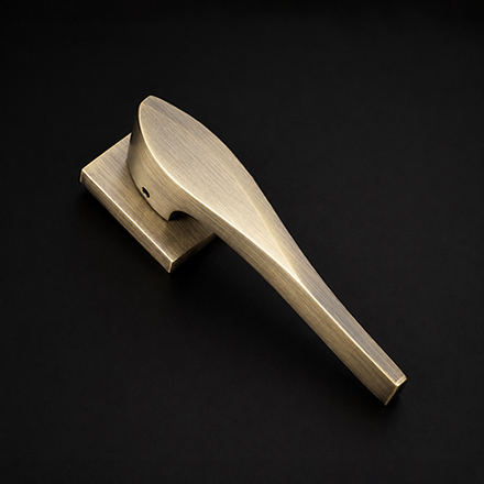 Monoc designer rose handle on rosette from the Atcraft Aura Collection