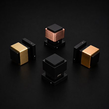 Atcraft Innovations Legacy Collection - Qubix Knob Handles in Luxury Architectural Hardware
