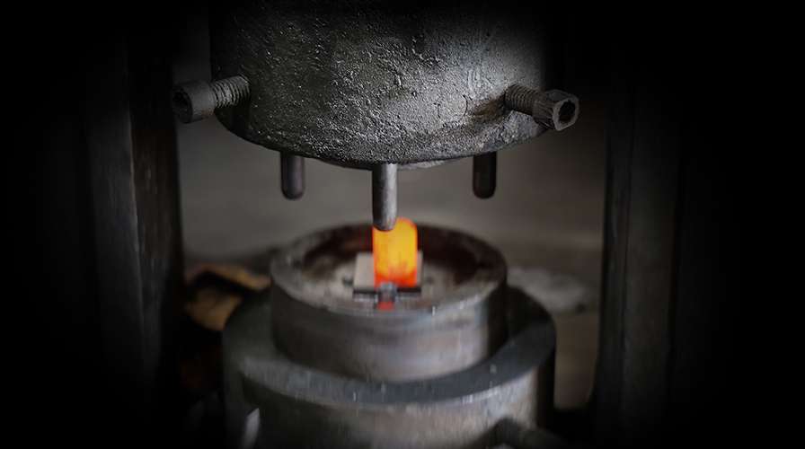 Hot brass forging process for high-strength luxury door handles at Atcraft